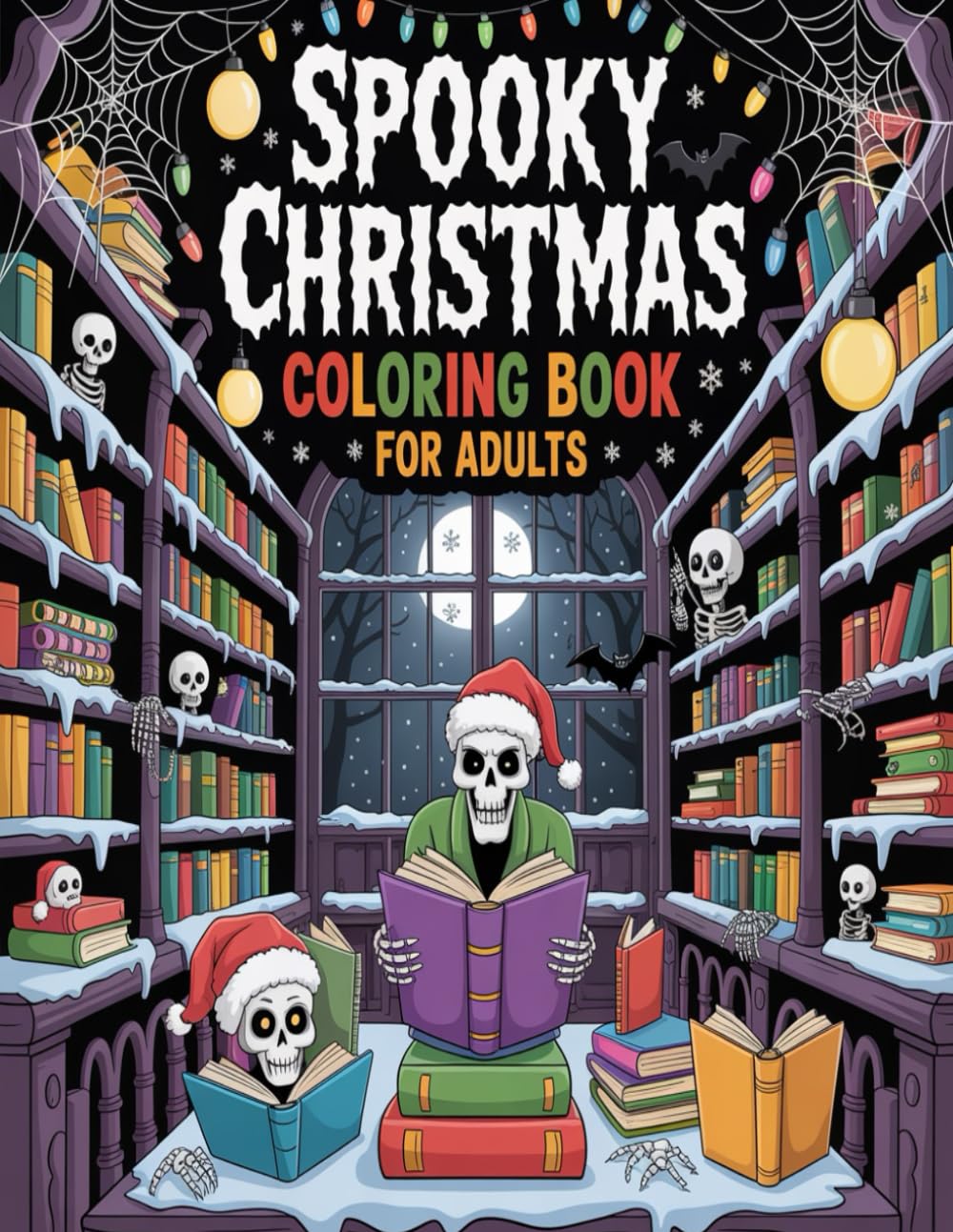 Spooky Christmas Coloring Book for Adults: 50 Pages of Holiday Haunts: A Whimsical & Wicked Collection of Horror, Gothic Santa, and Scary Christmas Scenes. The Perfect Adult Anti-Stress Gift.