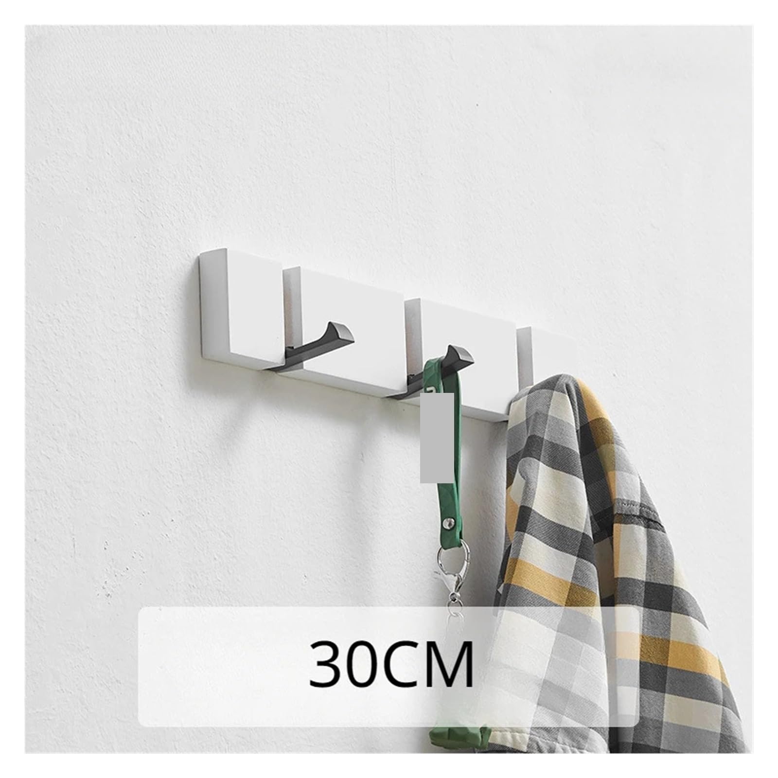 Ganchos Para Colgar Puerta Ganchos plegables de madera for montaje en pared, estante for ropa del hogar, toalla, abrigo, gancho for artículos diversos(Color2)
