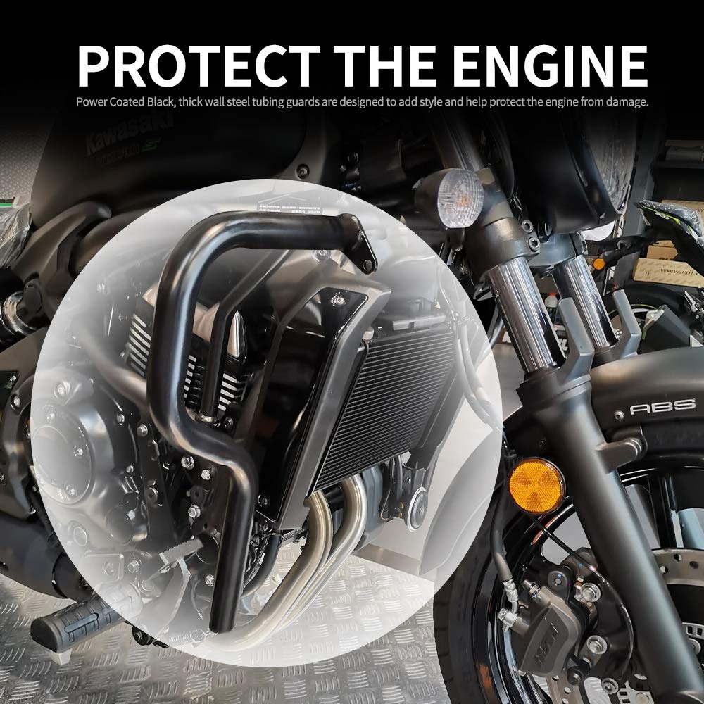 US Stock VN650 Motorcycle Black Steel Highway Engine Guard Crash Bars