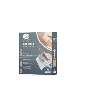 MX WOUND DRESSINGS SILICONE 12.5X12.5CM INDIVIDUALLY BARCODED - GIFTBOX OF 10 POUCHES