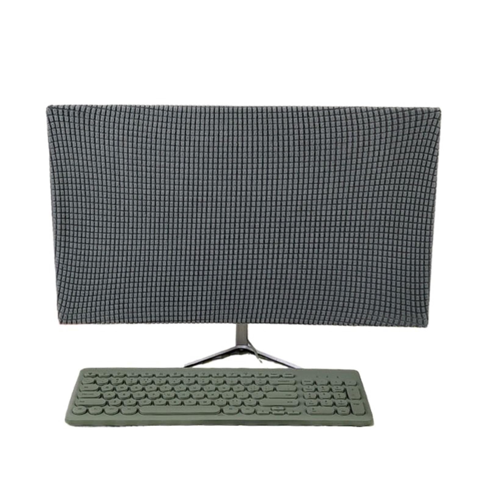 Wwyyzayc Color-06 For 27Inch Computer Monitor Cover Sleeve Case Solid Color Elastic Home Office Desktop Screen Protector Covers(Color-06)