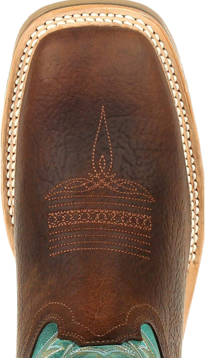 Miniatura 6 de Durango Maverick Pro Western - Botas de trabajo, Ranger marrón y turquesa.