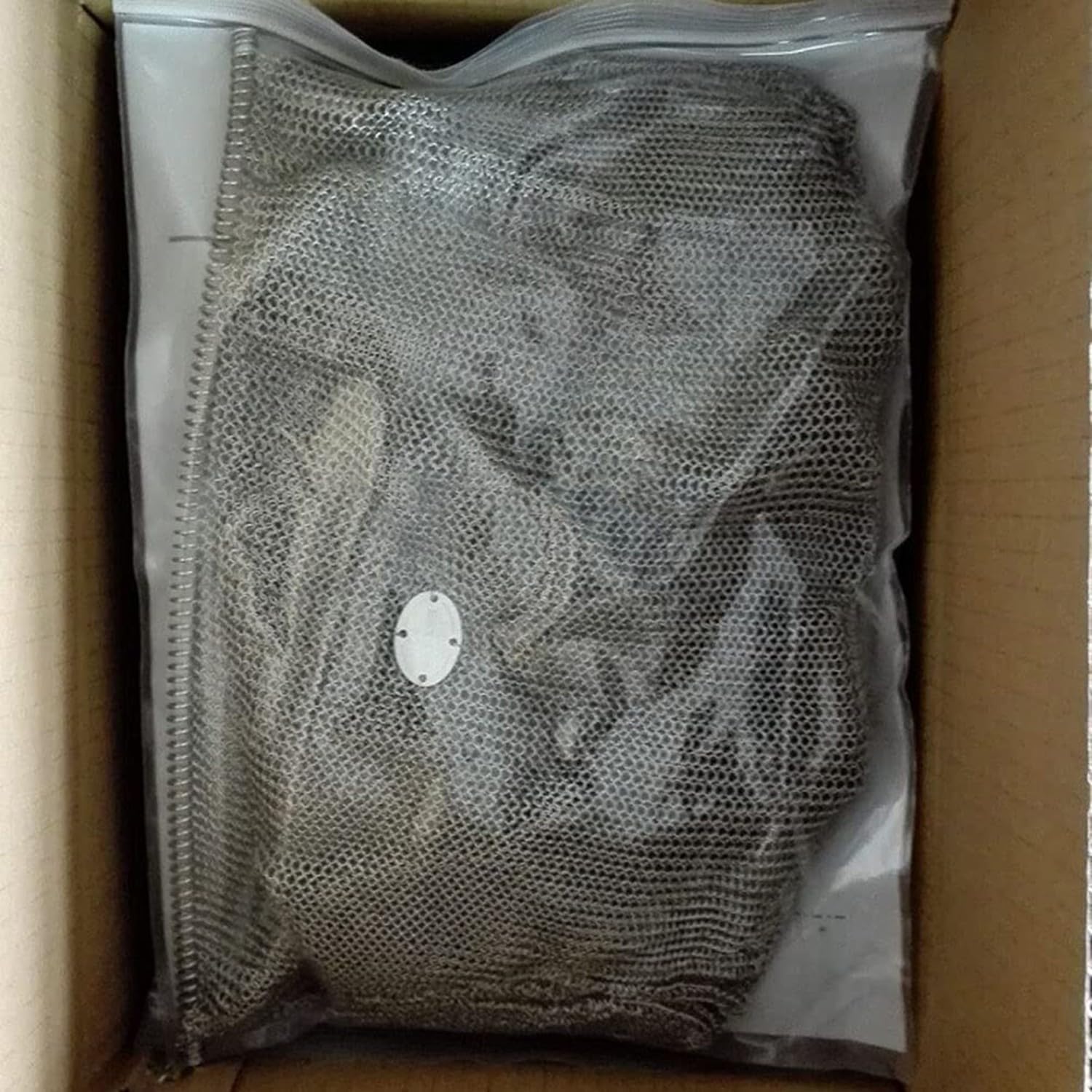 FUELIX Delantal De Carnicero Resistente A Cortes, Babero De Trabajo De Seguridad De Acero Inoxidable para Los Hombros, Resistente A Puñaladas para El Procesamiento De Carne 55 * 60cm