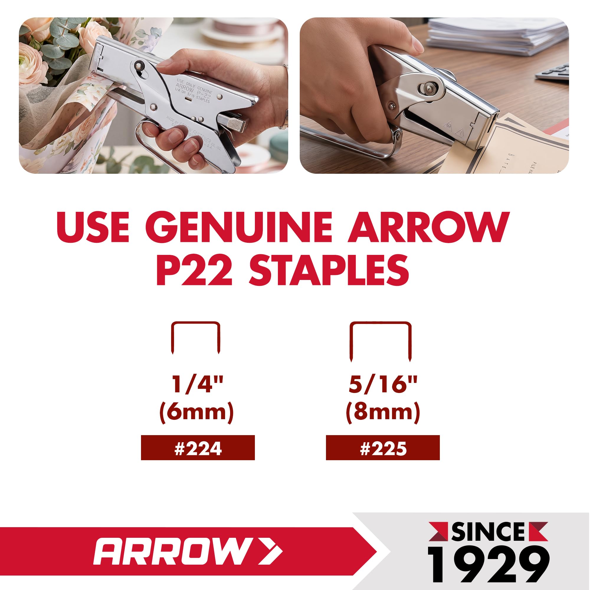 Arrow 030020 P22 Agrafeuse d'emballage
