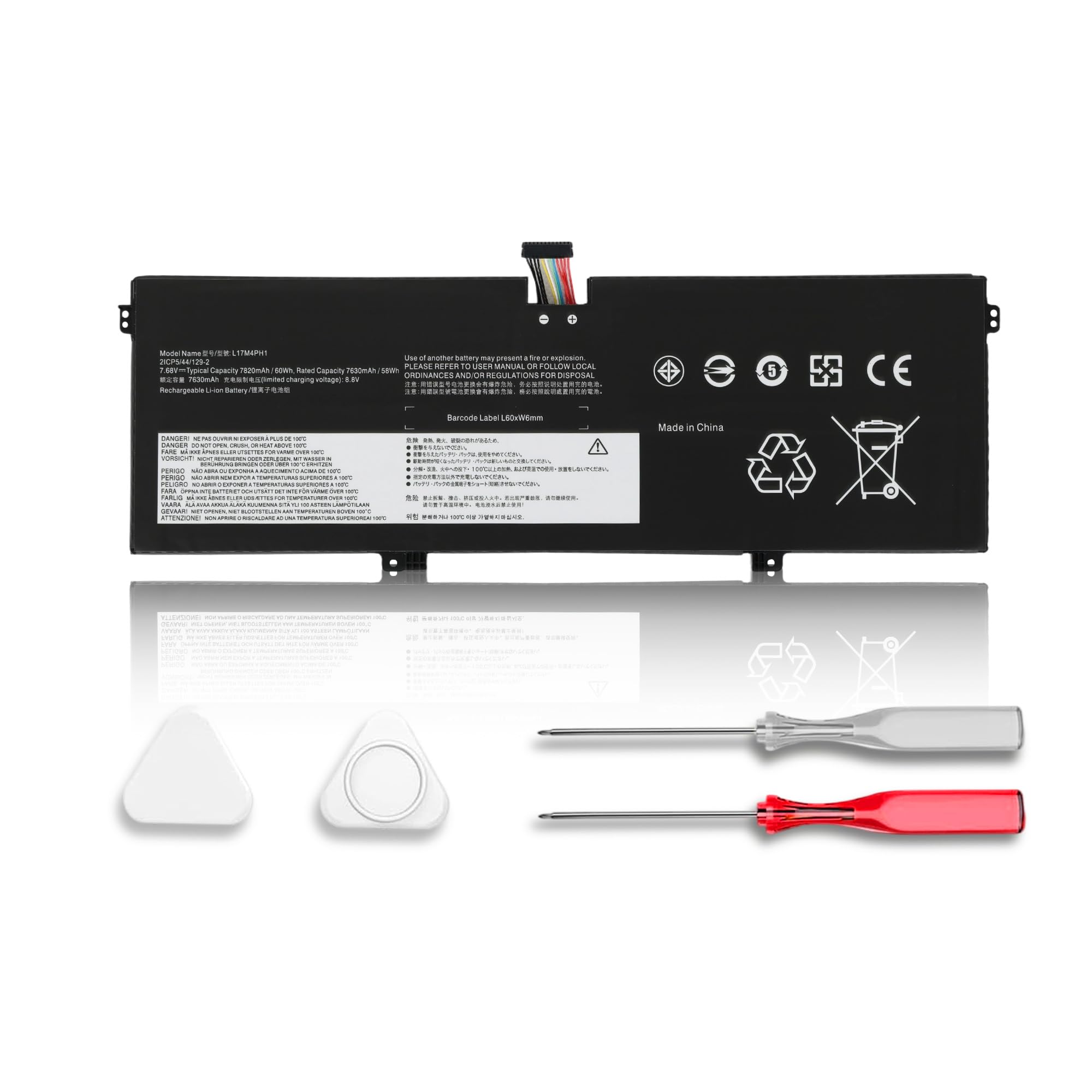 L17C4PH1 L17M4PH1 Laptop Battery for Lenovo Yoga Lenovo Yoga 7 Pro Pro-13IKB C930 C930-13IKB C930-13IKB-81EQ 81C4 81EQ Series L17M4PH2 L17L4PH2 5B10Q82425 5B10Q82426
