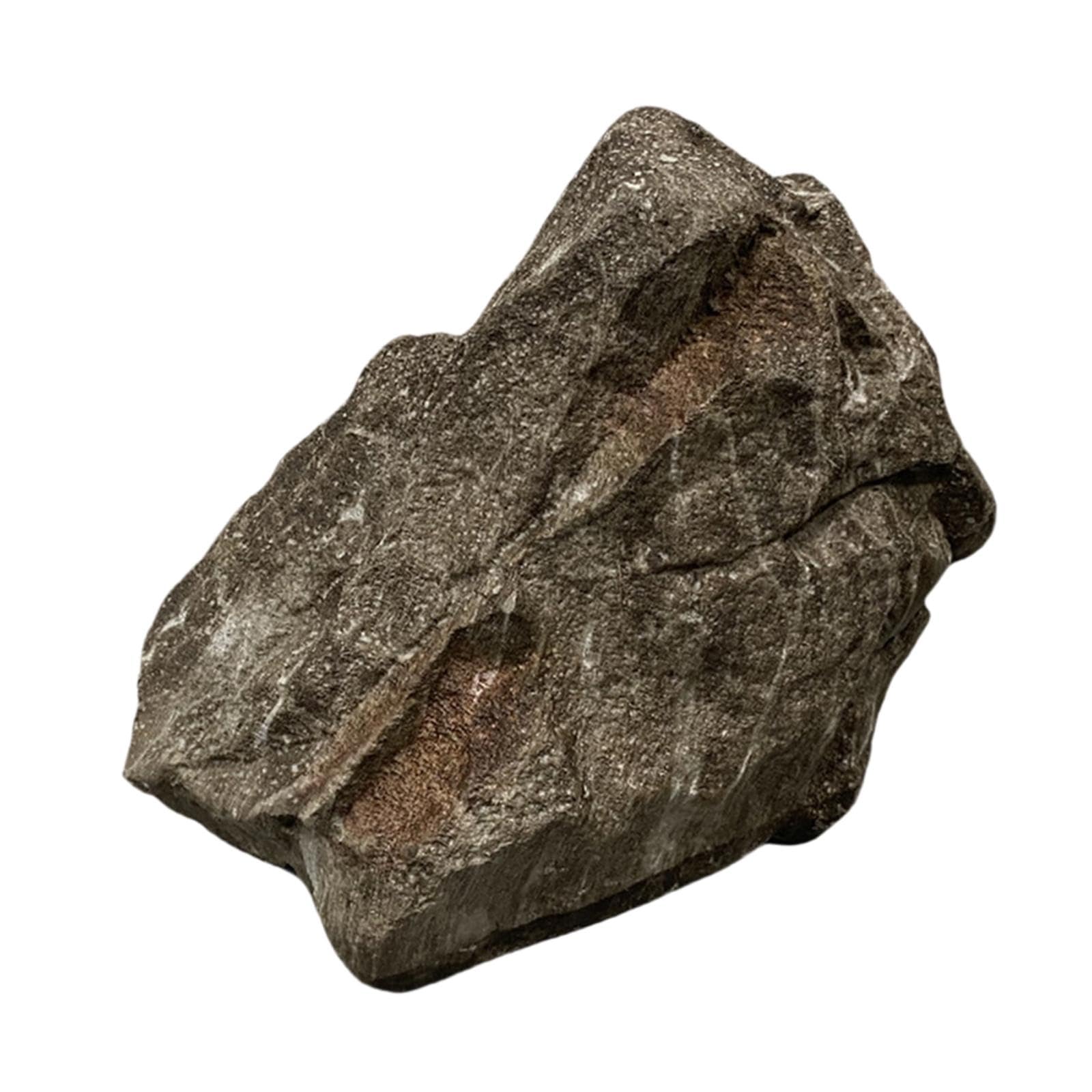 Baoblaze Artificial Rock Covers Large Fake Rocks Fake Boulder Landscape Rocks Realistic Landscaping Decoration for Garden Patio Lawn Yard Decorative Faux Stone,Style B-35x22x27cm