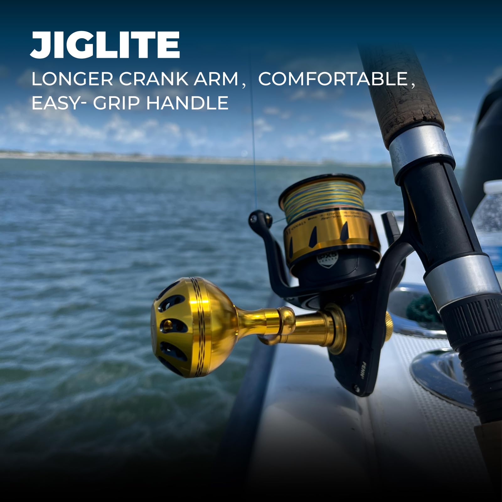 Moulinet Manivelle Pêche pour Penn Spinfisher VI 2500-10500 (Option de Choix pour la Taille correcte, Pas pour spinfisher V LC)