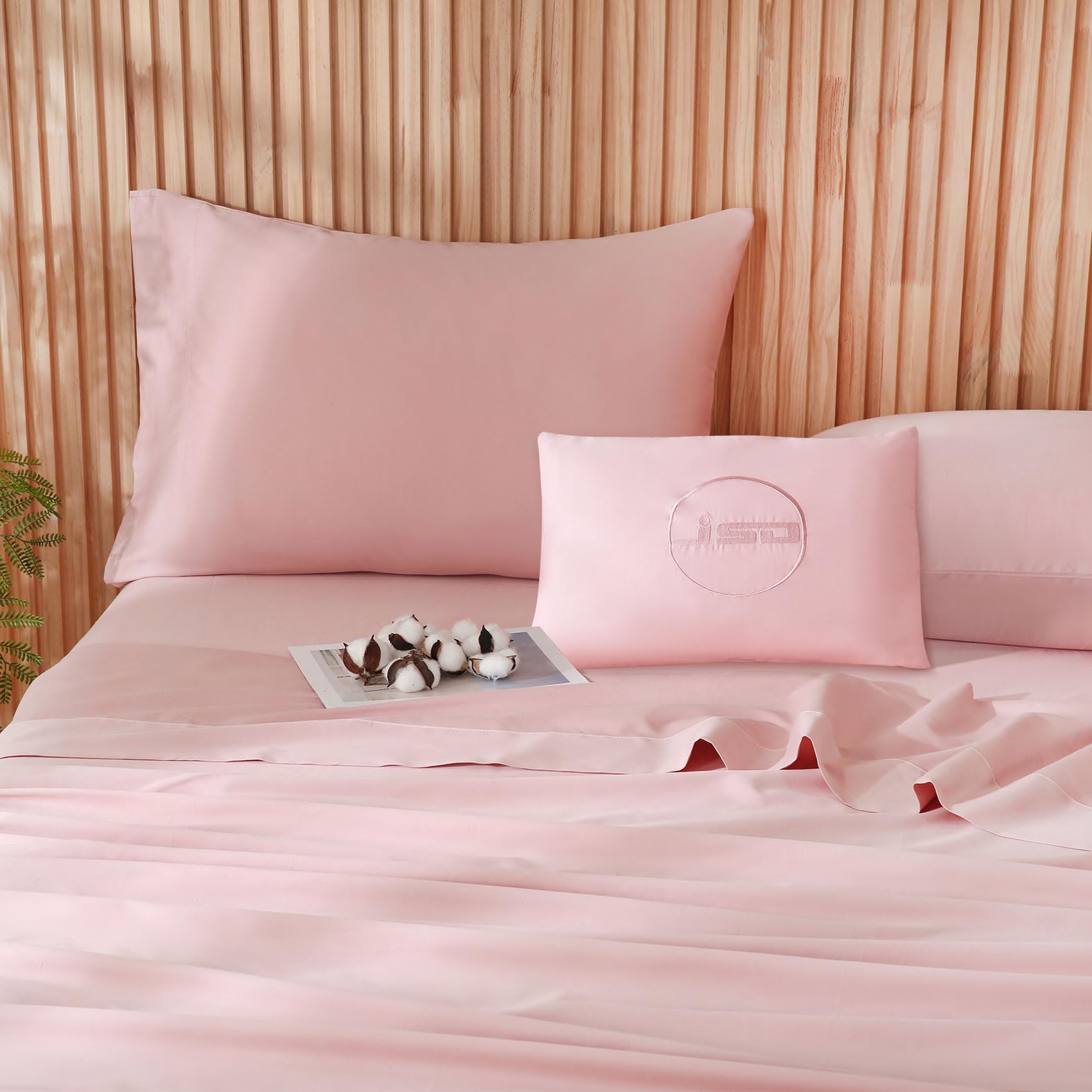 JSD Dusty Pink Organic Cotton Twin Sheets