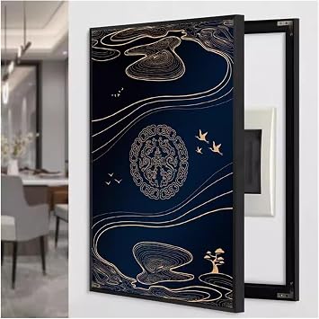 Fuse Box Cover Cabinet Decorative, Meter Box Decorative Painting, Electrical Panel Cover Decorative, Various Styles AvailableGray,40x60cm