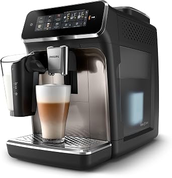 Philips 3300 Series Fully Automatic Espresso Machine with LatteGo Milk Frother, Black