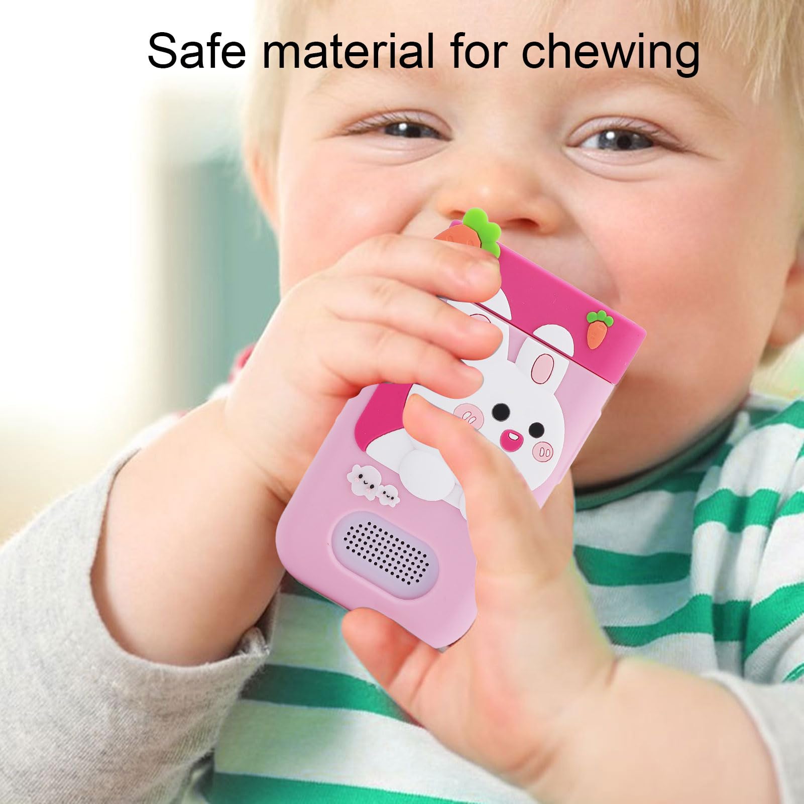 Fockety Giocattolo per Smartphone per Bambini, Fotocamera Flip con Touchscreen da 2,8 Pollici 1080P HD, Giocattolo per Imparare a Giocare con Lettore Musicale e Giochi (PINK)