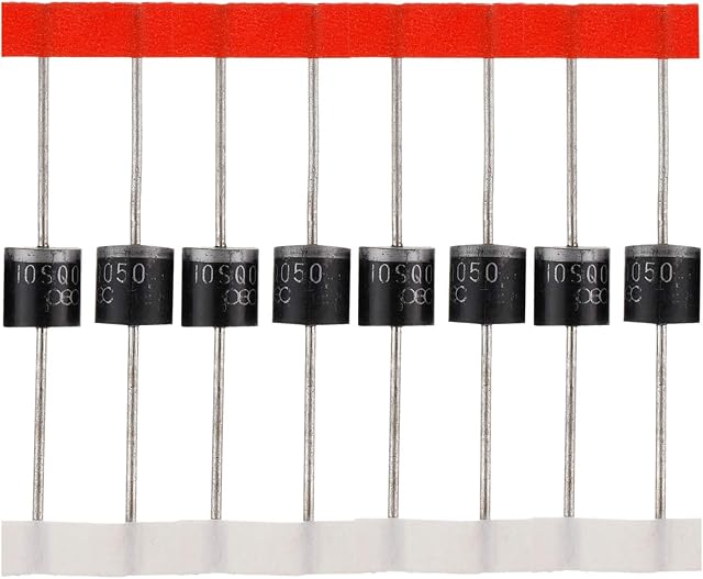 BOJACK Schottky diode 10SQ050 (10A 50V) axial 10SQ050 (10 amps 50 volts) for solar panel parallel reflow protection diodes (pack of 20 pcs)