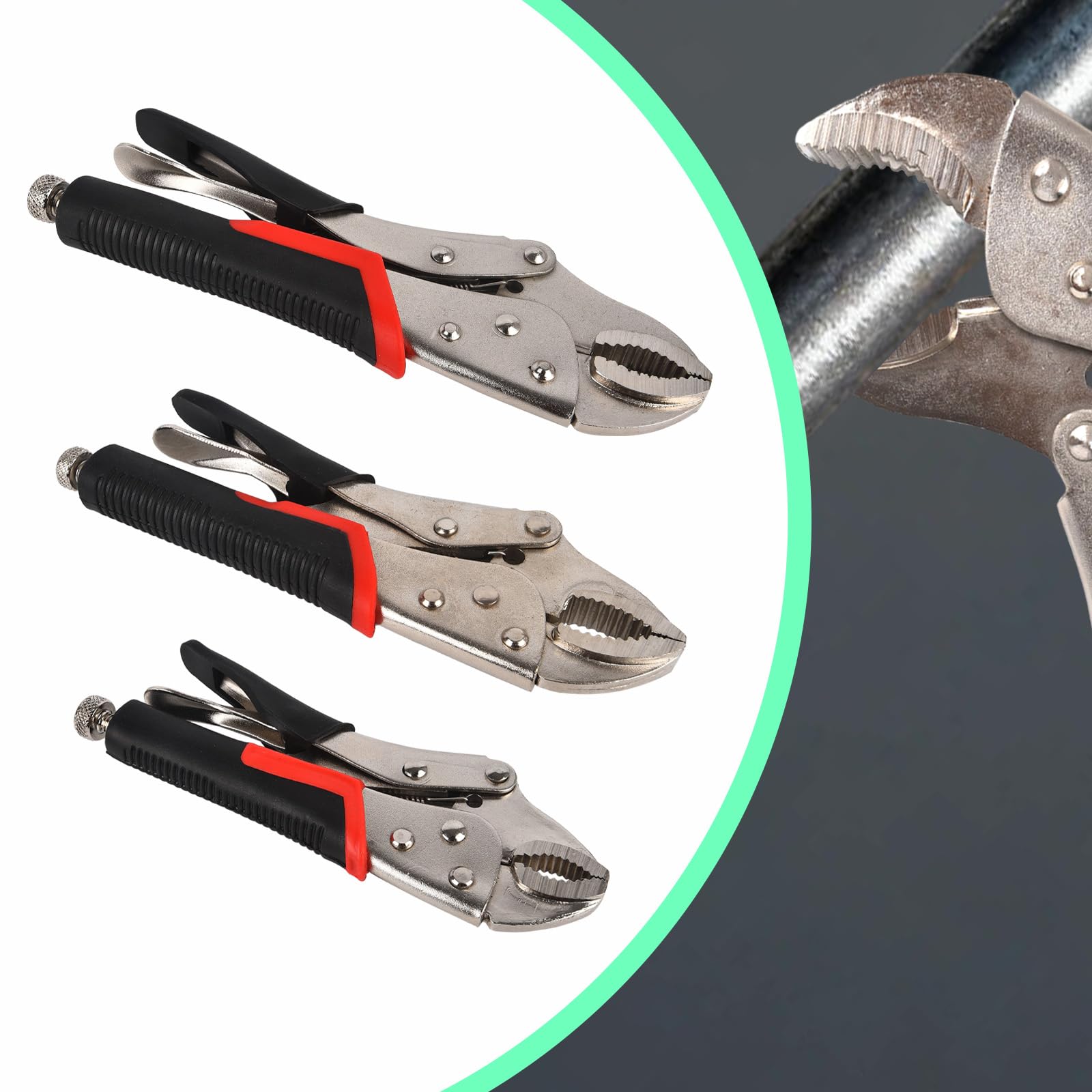 Bgs Fbgs7085 Pinze Autobloccantia 4 Vie Regolabiliganasce Lunghetipo - Foto 2