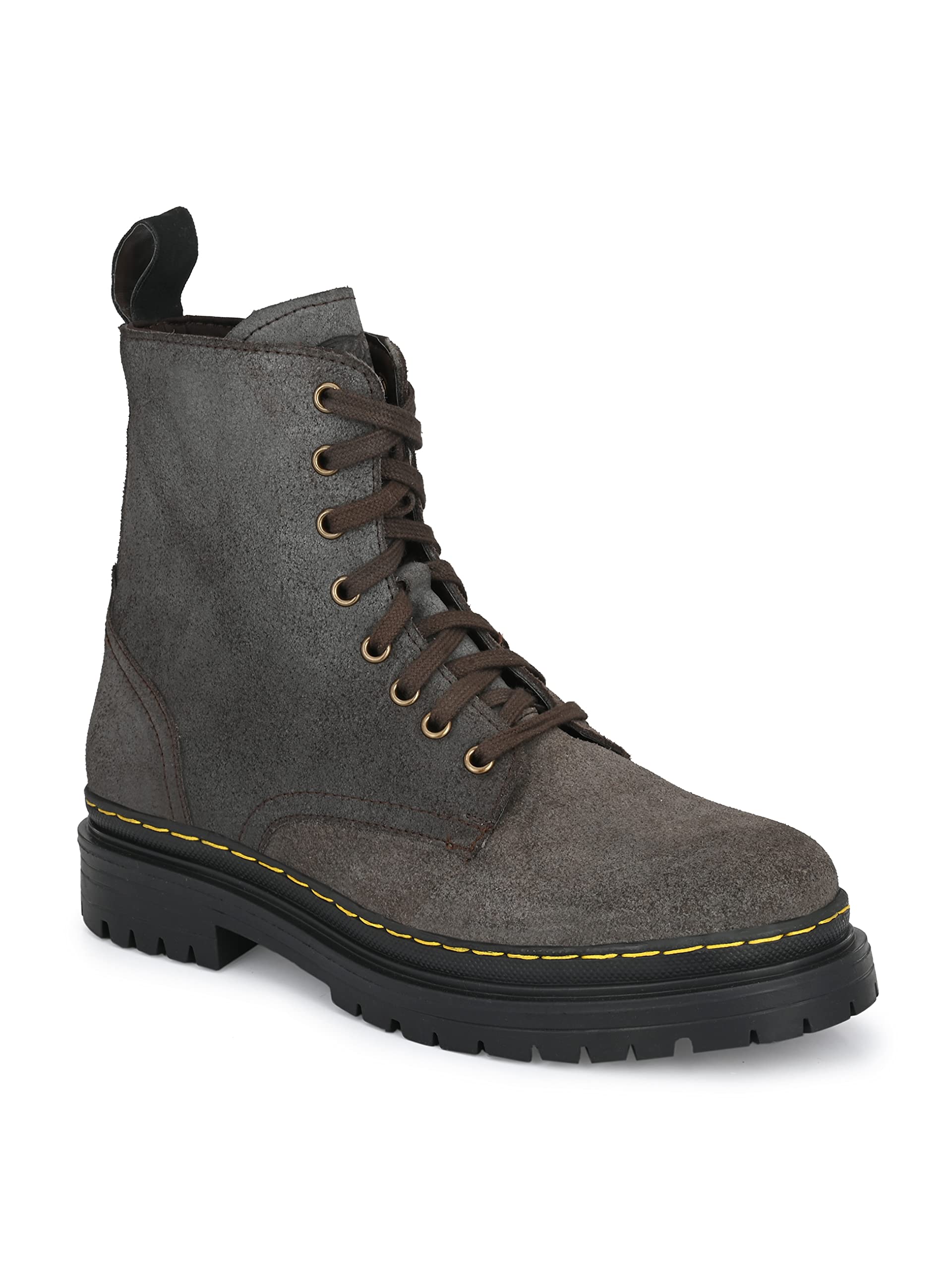 Delize Mens Brown Grey Derby Boots (B09QX3K49T) Amazon Price History, Amazon Price Tracker