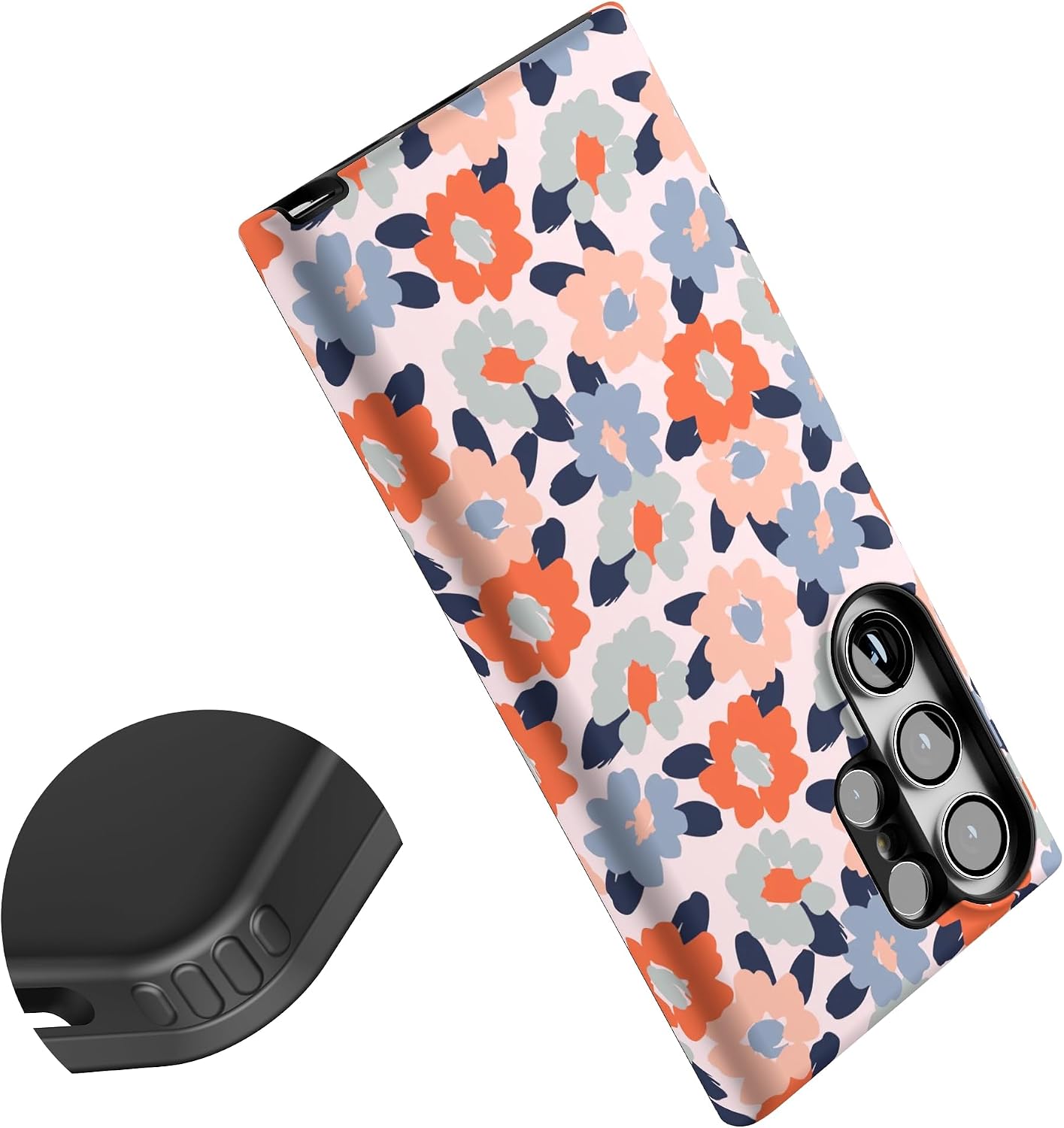 Casely Galaxy S23 Ultra Case | Field of Flowers | Pastel Floral | Essential Slim Dual-Layer Protective Design