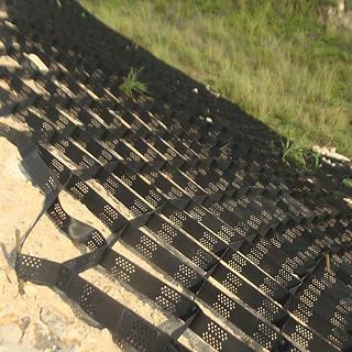 Ground Grid Stabilizer, 2inch Gravel Driveway Grids System Slope Mud Erosion Control Geogrid for Embankment Wet Clay Area Landscaping, Filling Pea Sand Pebbles (Color : W x L, Size : 20x27ft/6x8.5m
