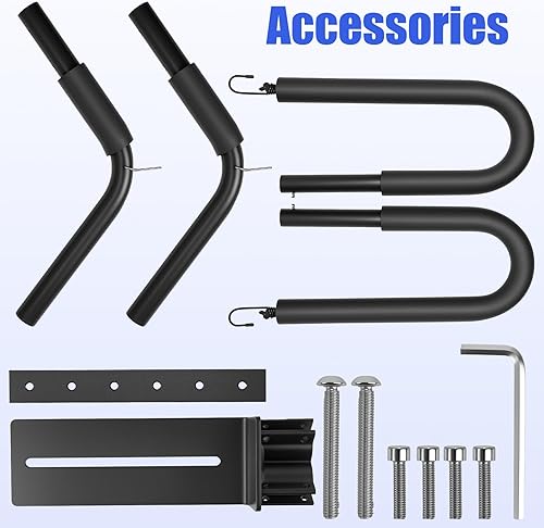Miniatura 5 de Estante de tabla de surf de aleación de aluminio, estantes portátiles para tablas de surf, fácil de montar, con kit de montaje, adecuado para