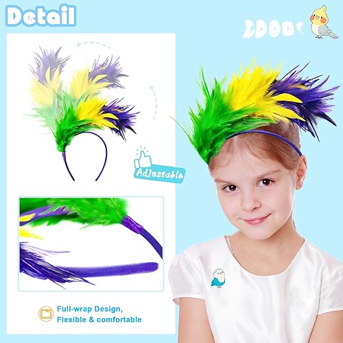 Miniatura 7 de Disfraz de pájaro, alas de loro, para niños con diademas de pájaro, capa de disfraz de águila para niños y niñas, regalos de fiesta de Halloween