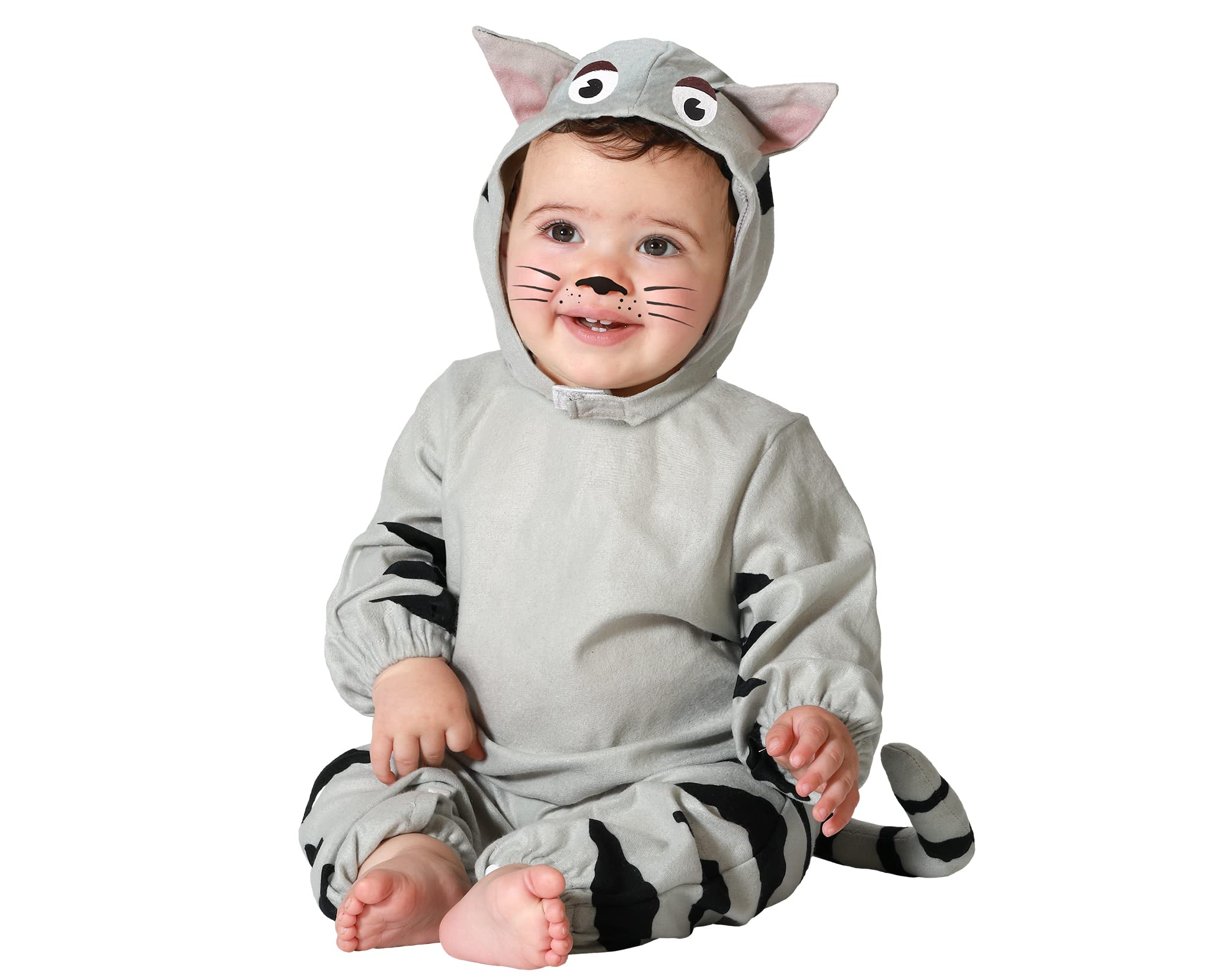 Atosa grey cat costume baby 12-24 months