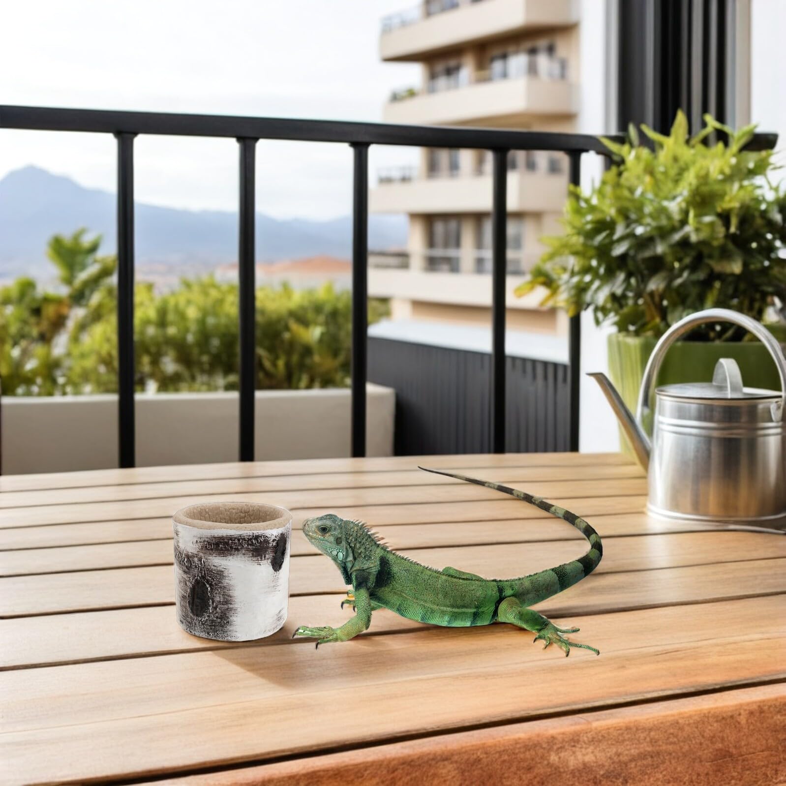 ifundom Ciotola D’Acqua Angolare in Resina per Rettili, Ciotola per Cibo e Bagno per Lucertole e Gechi, Accessorio per Terrario Base Stabile e Bordi Lisci per Animali Piccoli