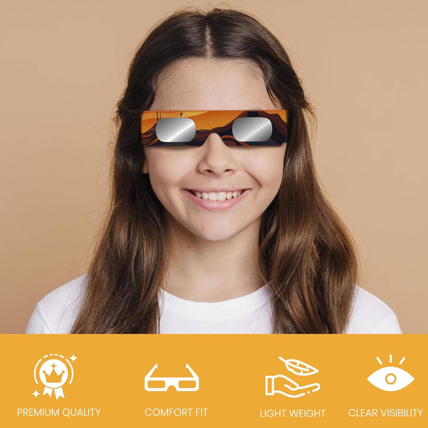 30 Pack Paper Solar Eclipse Glasses, Approved 2024, CE And ISO