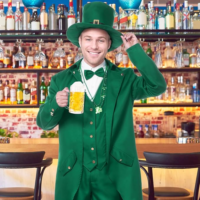 🍀 St. Patrick's Day Tuxedo Costume Outfit for Men! ☘️