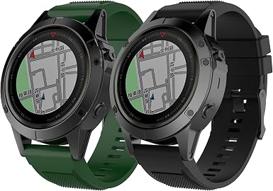 Amazon.com: Para Garmin Fenix 6X Pro bandas de reloj para mujeres y  hombres, Fenix 5X Plus, 1.024 in de fácil ajuste de silicona correas de  repuesto para Garmin Enduro/TACTIX DELTA (verde negro) :