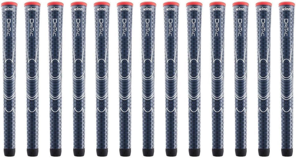 Winn Dri-Tac Golf Grip Bundle – 13-Piece Set – Non-Slip, All-Weather Performance – Soft, Cushioned Feel for Comfort & Shock Absorption – Durable WinnDry Polymer – Available in Multiple Sizes