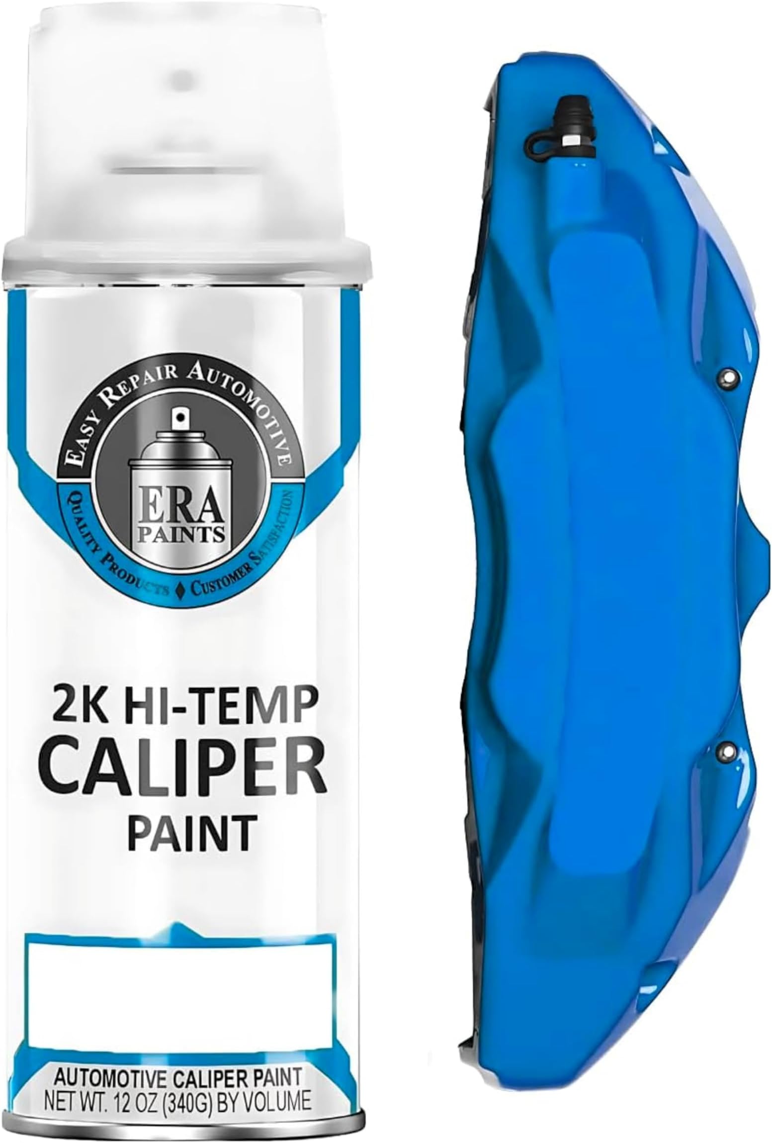 ERA Paints 2K Brake Caliper Spray Paint – Blue | High-Gloss Finish, 500°F Heat & Chemical Resistant | Chip-Resistant 12 oz Aerosol | Made in USA