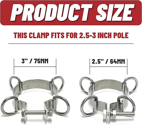 Miniatura 4 de ShadeMart Kit de accesorios de acero inoxidable de 10 pulgadas más cable resistente para toldo triangular con cable de extensión de 12 pies