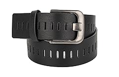2" Belt Strap Matt Black Multiple Hole - Gun Metal Buckle
