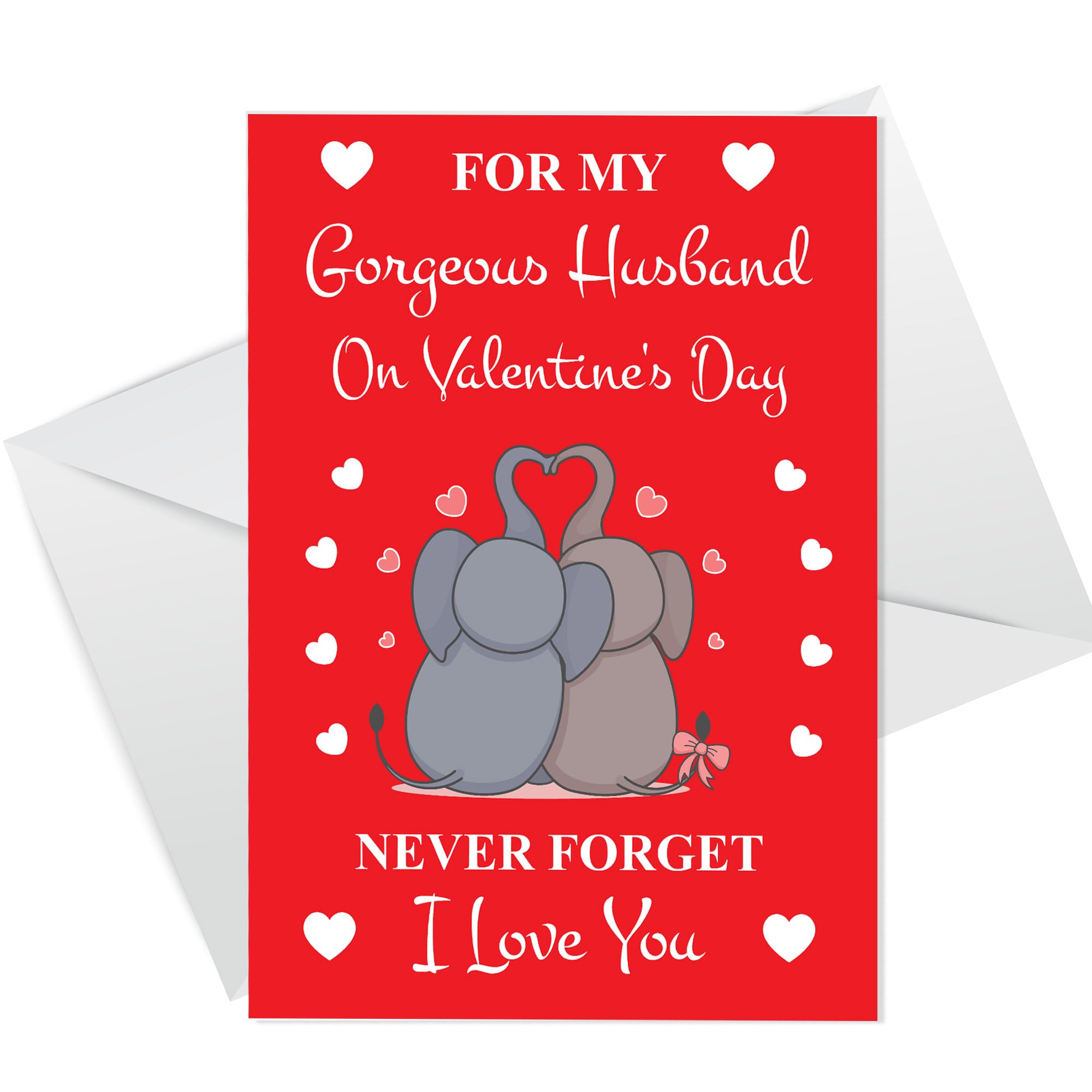 RED OCEAN Valentines Day Card For Husband, I Love You Card, Husband Valentines Card, Card For Him, Card For Men, Valentines Day Greetings Card With Envelope