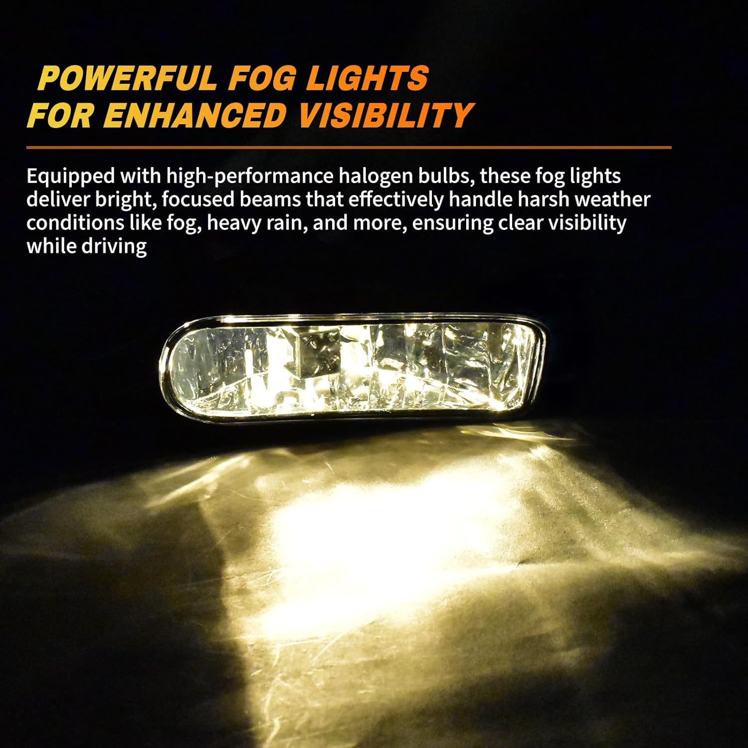 Fog Lights for 2002-2006 Cadillac Escalade/EXT, 2003-2006 Escalade ESV, Led Fog Lamps front Bumper Driving Light,Plug and Play (Halogen)