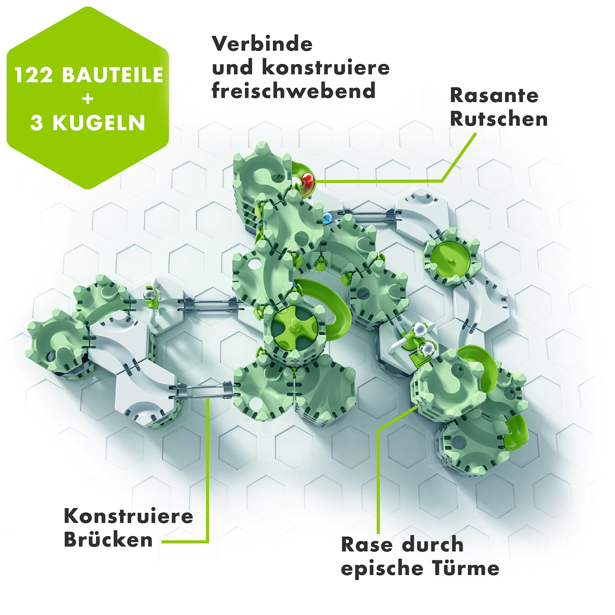 Ravensburger GraviTrax Action-Set Skytrax– Innovative Kugelbahn neuen Funktionen – Murmelbahn & Konstruktionsspielzeug ab 8 Jahren, kombinierbar mit Allen GraviTrax Produkten