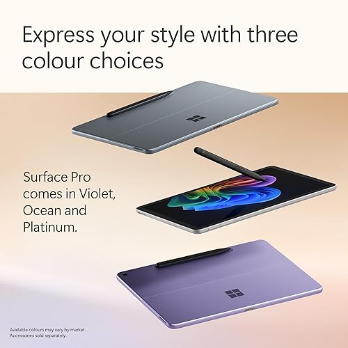 Microsoft Surface Pro | Copilot+ PC | 12” LCD Touchscreen | Snapdragon® X Plus | 16GB Memory | 256GB SSD | Latest Model, 1st Edition | Platinum - 5