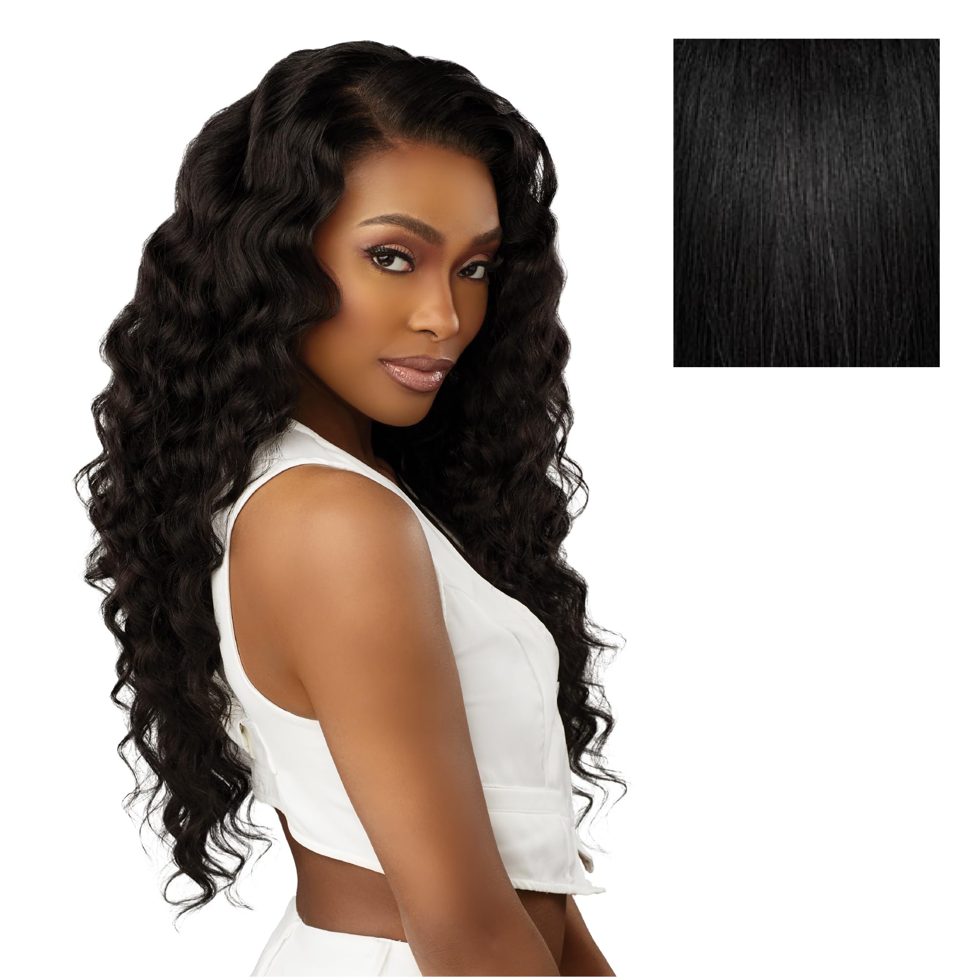 Amazon.com : Sensationnel 13A 13x4 Lace FrontalWig - Loose Wave