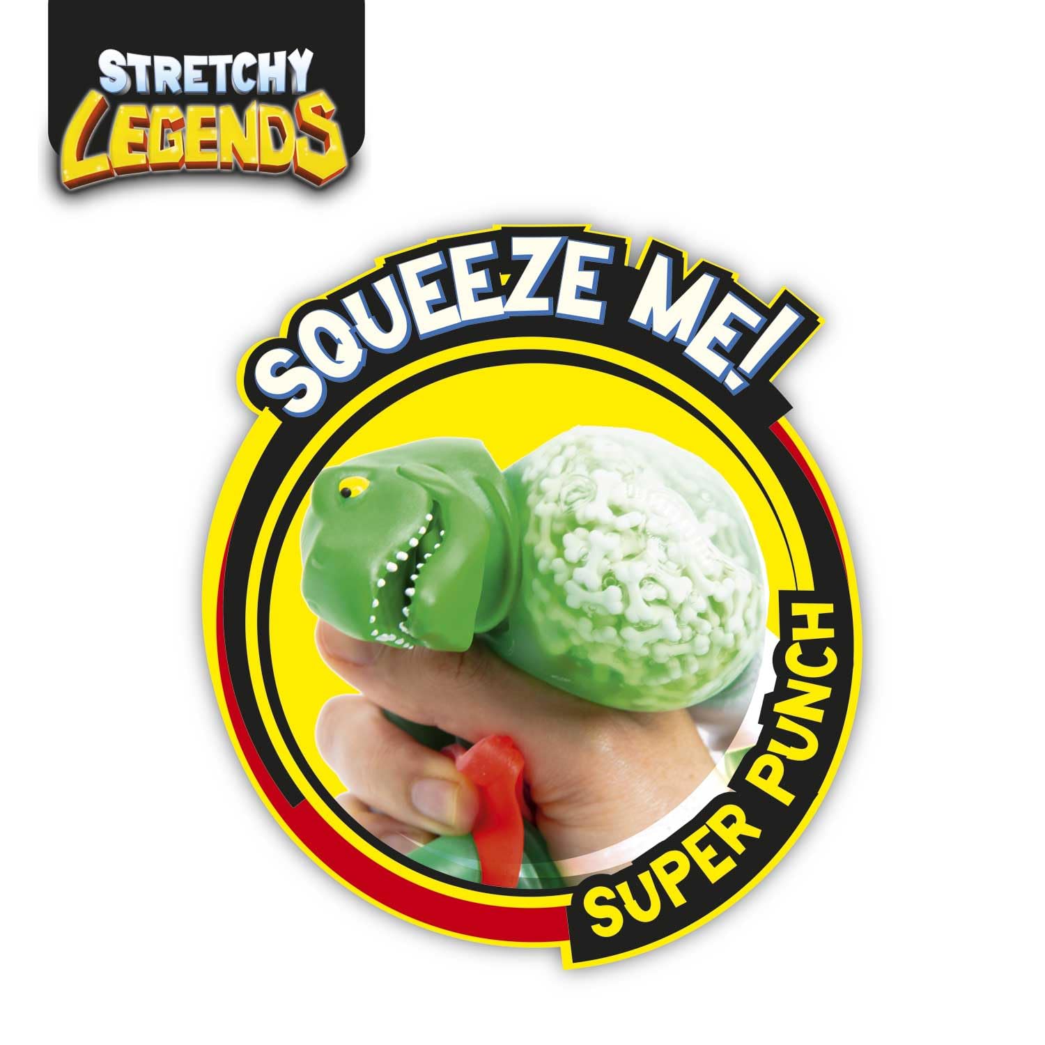 CRAZE Legends Stretchy Megarex - Figuras de acción elásticas para niños, Figuras elásticas de superhéroes para coleccionar con Relleno de moco