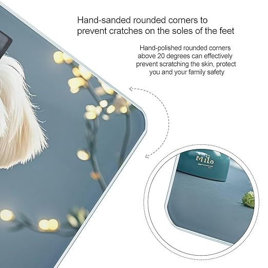 Báscula Digital Lovely Maltese Dog con Pantalla LED miniatura 4