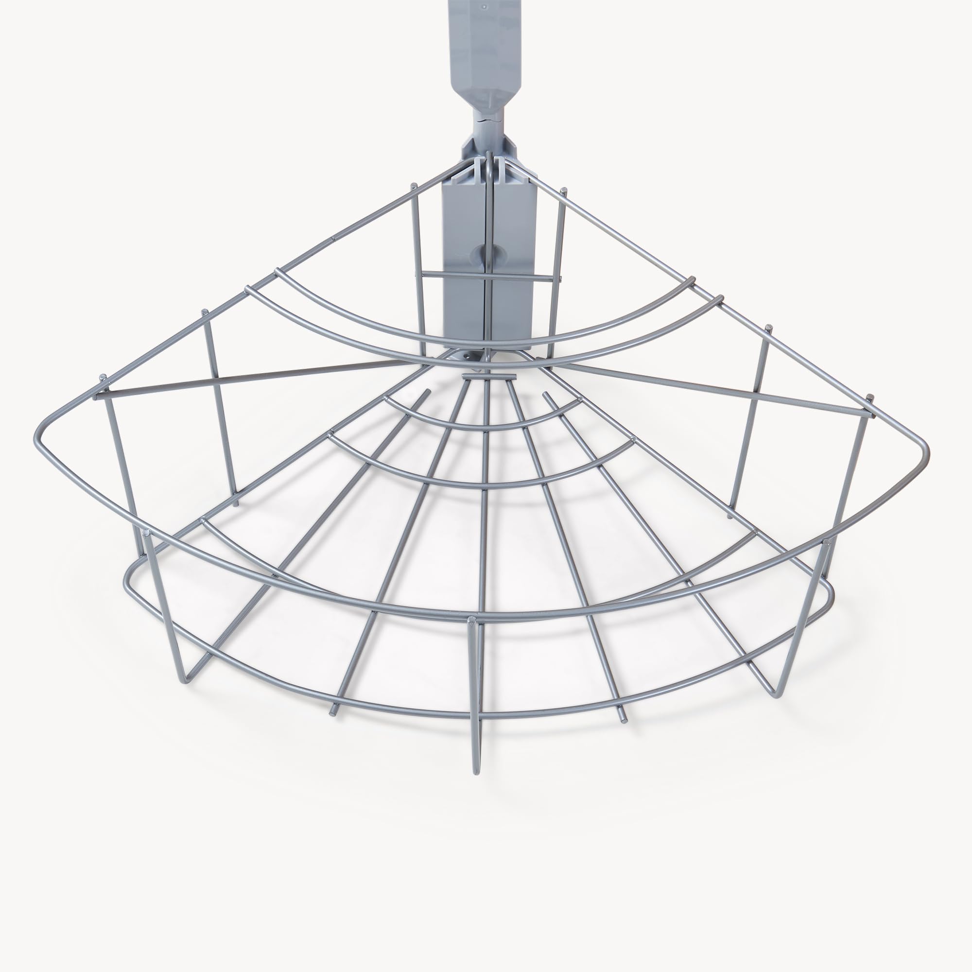 [en.casa] Einbau-Mülleimer Küche Kollby Mülltrennsystem 3fach für Unterschrank 50 cm breit 2 x 12L+1 x 6L Einbaumülleimer schwenkbar mit Deckel Grau