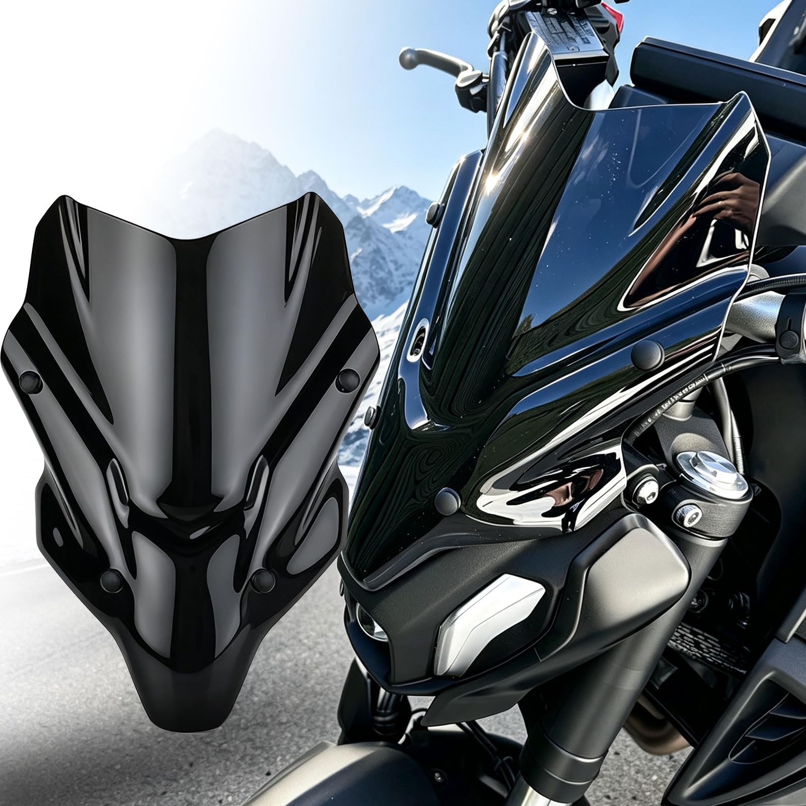 Amazon.com: Windshield Visor Shield compatible with Yamaha MT-07