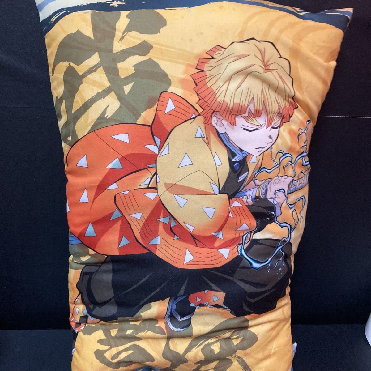 ☆【未使用】鬼滅の刃×アリナミン 特大ビーズクッション 我妻善逸 鬼滅