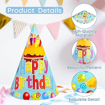 Cappello Di Compleanno - Cappelli Da Festa Colorati - CleanPNG / KissPNG