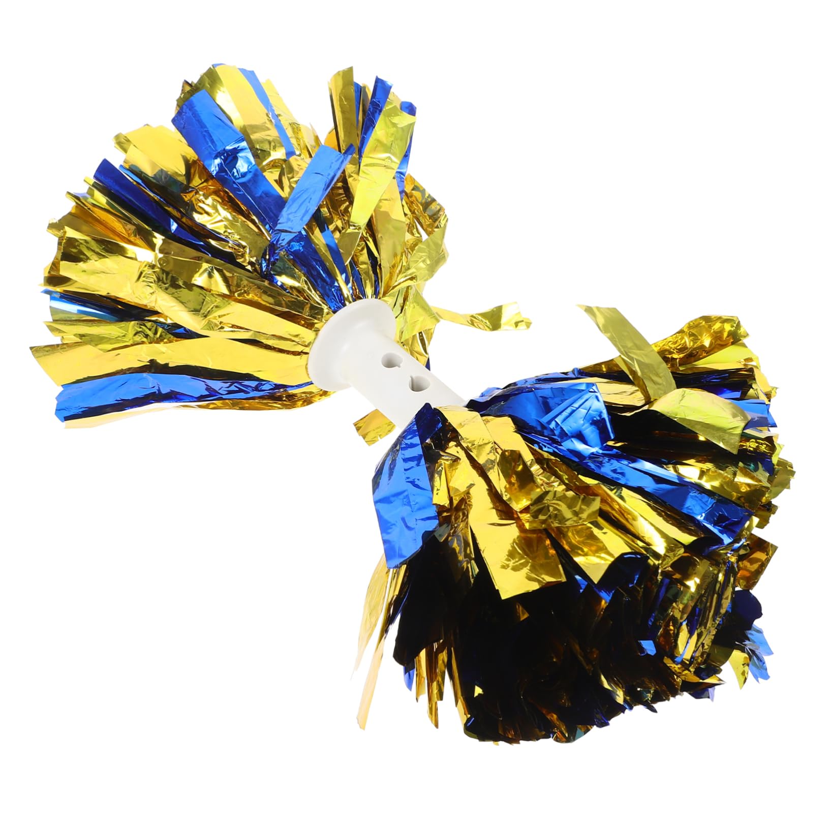 HEMOTON Cheerleading Pom Poms Reusable Handheld Flower Balls for Cheer Squads Eye Catching Colors for Sports Dance Celebrations for Fans and Cheerleaders Metallic