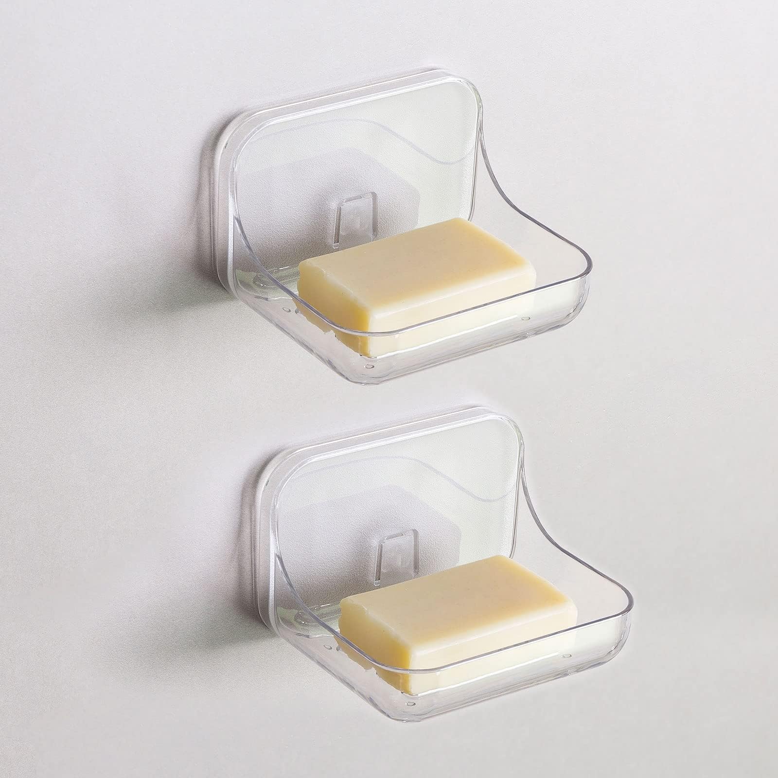 Soap Dish, Jagowa Soap Case Holder Shower Clip-on Rod Slide Soap Tray ...