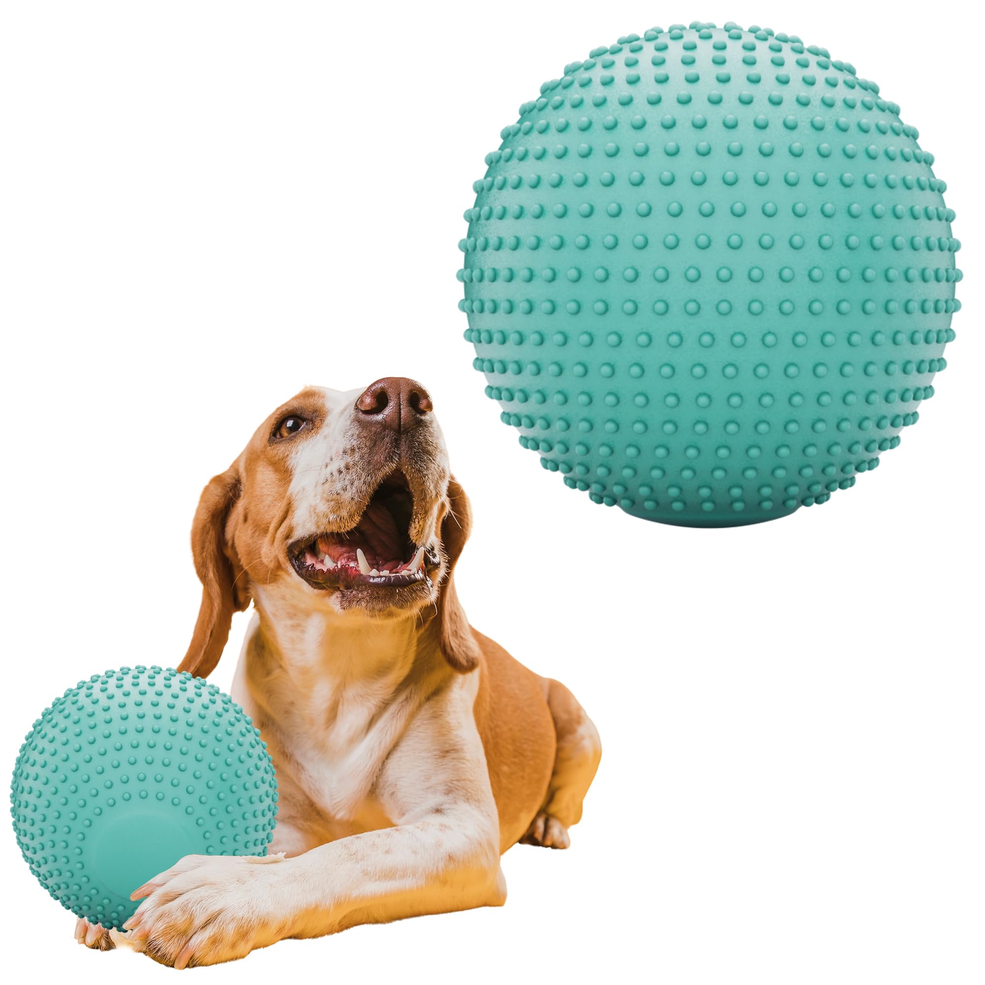 Dog Balls EVA Dogs Toy Ball for Aggressive Chewers 5 Inch Durable High Elasticity Interactive Ball for Training
