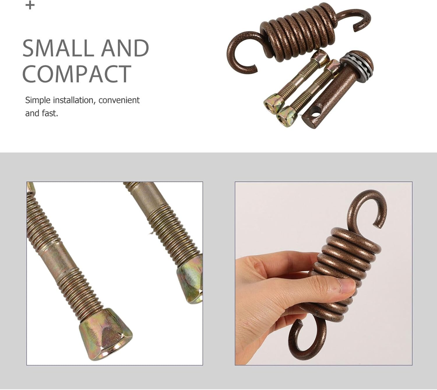 Yardwe Hammock Chair Hanging Kit, Hammock Chair Spring Pin Hardware, Hanging kit for Basket Chairs Hammock and Porch Swings (Brown)