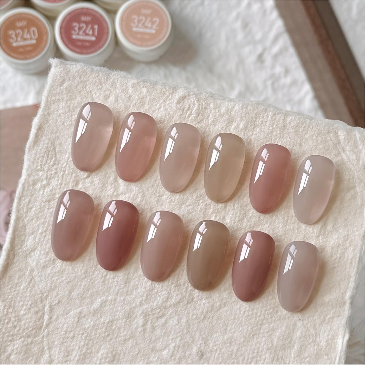 Amazon.com: GAOY Natural Jelly Gel Nail Polish Set, 6 Colors Sheer