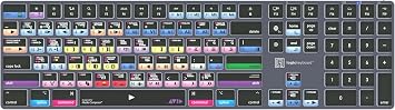 Logickeyboard Titan Wireless Backlit Keyboard for Avid Media Composer - macOS