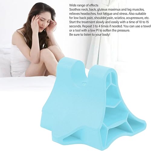 Miniatura 2 de Herramienta de liberación occipital, masajeador de punto de activación corporal portátil, almohada de tracción cervical, estirador de cuello,