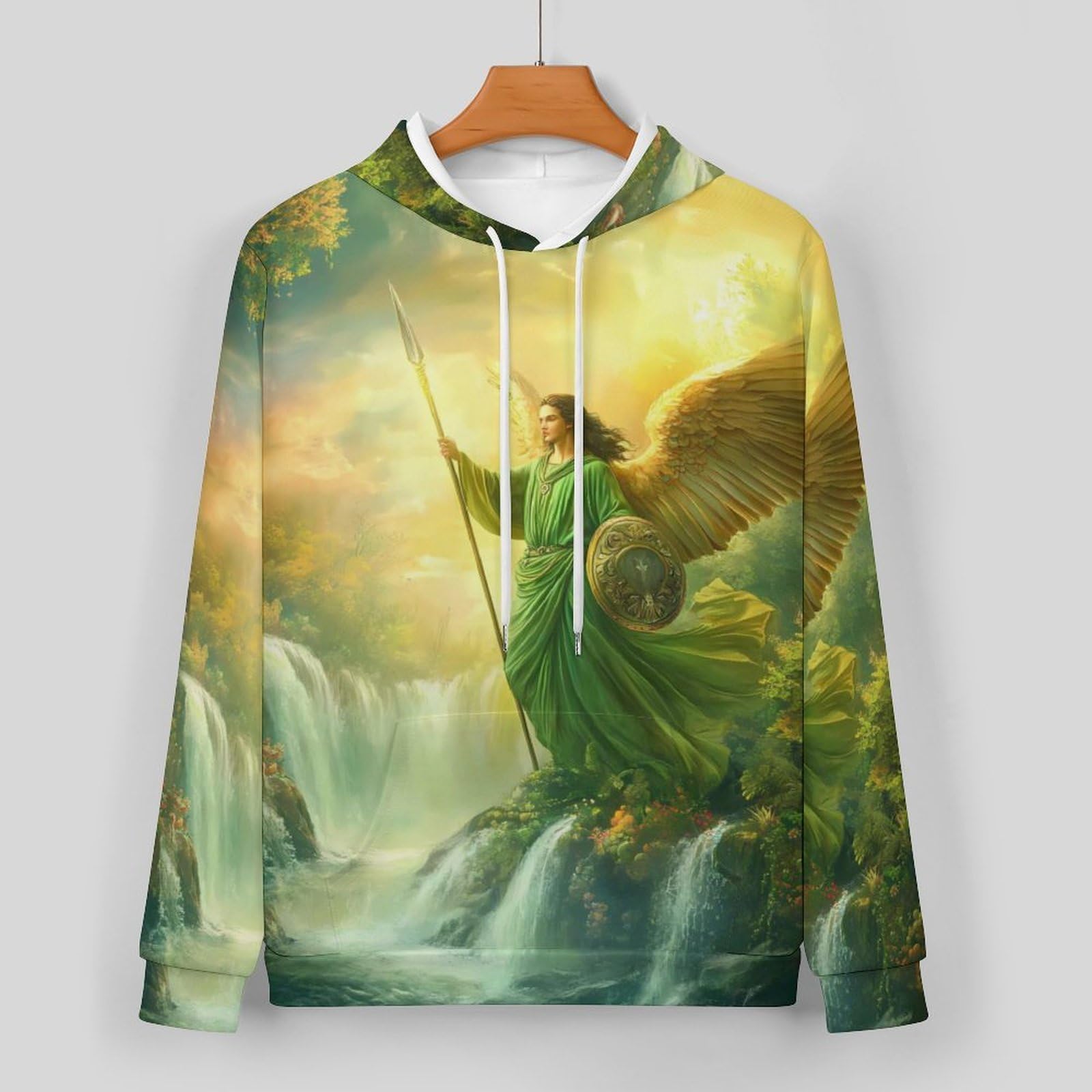 Archangel Gabriel - Conjunto de sudadera para hombre de 2 piezas, conjunto de chándal casual, sudadera cómoda con capucha